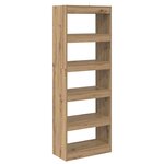 vidaXL Bibliothèque chêne artisanal 60 x 30 x 166 cm Bois d'ingénierie