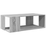 vidaXL Table basse sonoma gris 89 5x48x30 cm bois d'ingénierie