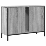 vidaXL Armoire lavabo de salle de bain sonoma gris 80x30x60 cm
