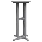 vidaXL Table de Bar Gris Clair 55x55x107 cm HDPE