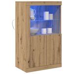 vidaXL Meuble d'appoint chêne artisanal 60 5 x 37 x 100 cm