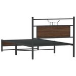 vidaXL Cadre de lit sans matelas chêne marron 100x200 cm
