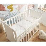 Couette 75 x 120 cm chaude 100  polyester Fibre creuse siliconée - 1 personne - Blanc