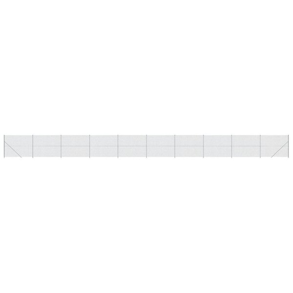vidaXL Clôture en mailles de chaîne avec bride argenté 1 6x25 m