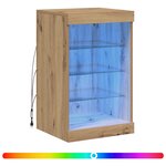 vidaXL Buffet LED Chêne artisanal 41 x 37 x 67 cm Bois d'ingénierie