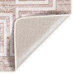vidaXL Tapis lavable antidérapant 160x230 cm beige