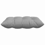vidaXL Coussins de siège 2 Pièces Gris nuage 40 x 40 x 6 cm tissu