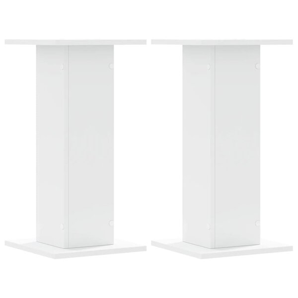 vidaXL Supports pour plantes 2 Pièces blanc 30x30x60 cm bois d'ingénierie