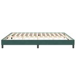 vidaXL Cadre de lit sans matelas vert foncé 200x220 cm velours