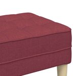 vidaXL banc Rouge bordeaux 113 x 57 x 39 cm tissu