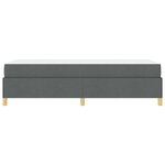 vidaXL Lit à ressorts avec matelas Gris foncé 100 x 200 cm tissu