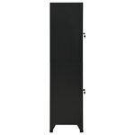 vidaXL Armoire à casiers Noir 38x45x180 cm Acier