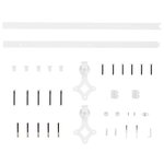 vidaXL Kit de quincaillerie de porte coulissante 200 cm Acier Blanc