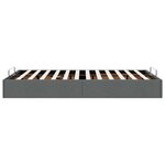 vidaXL Cadre de lit ottoman sans matelas gris foncé 120x190 cm tissu