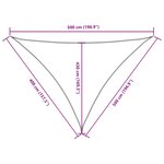 vidaXL Voile de parasol tissu oxford triangulaire 4x5x5 m terre cuite