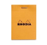 Bloc ORANGE N°10 5 2x7 5 cm 80F agrafées 80g Q.5x5 RHODIA