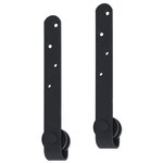 vidaXL Kit mini de porte d'armoire coulissante Acier au carbone 183 cm