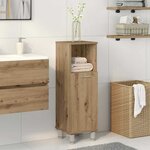 vidaXL Armoire de bain chêne artisanal 30x30x95 cm bois d'ingénierie