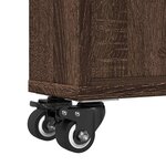 vidaXL Chariot de rangement étroit chêne marron bois d'ingénierie