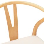 vidaXL Chaise de salle à manger 2 Pièces Naturel et clair