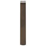 vidaXL Pieds de table basse en forme de V  2 pièces  acier naturel  28 x (42-43 3) cm