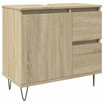 vidaXL Armoire salle de bain chêne sonoma 65x33x60 cm