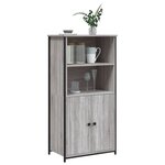 vidaXL Buffet haut sonoma gris 62x36x121 5 cm bois d'ingénierie