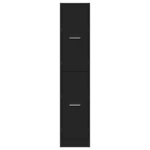 vidaXL Armoire d'apothicaire noir 30x41x144 5 cm bois d'ingénierie