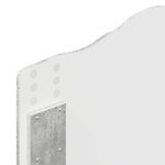 vidaXL Tête de lit Gris béton 80 cm Bois d'ingénierie