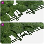vidaXL Écran de balcon avec feuilles Vert 300 x 100 cm