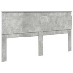 vidaXL Tête de lit Gris béton 180 cm Bois d'ingénierie