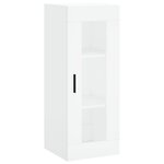 vidaXL Buffet haut Blanc 34 5x34x180 cm Bois d'ingénierie