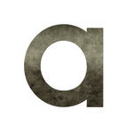 Numéro A - Numéro adhésif pour boîte aux lettres - Vinyle épais texturé  hauteur 50 mm. Métal Cuivré.