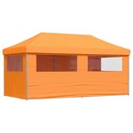vidaXL Tente de fête 292 x 580 x 315 cm Orange Tissu Oxford