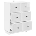 vidaXL Armoire à tiroirs 66 x 34 5 x 90 cm Bois d'ingénierie