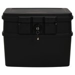 vidaXL Coffre-fort noir 44x37x34 cm