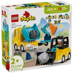 LEGO DUPLO 10475 Les véhicules de chantier 3-en-1  22 pièces  2 figurines
