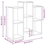 vidaXL Buffet Chêne artisanal 90 x 30 x 90 cm