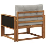 vidaXL Sofa de milieu extérieur Bois d'Acacia Massif Naturel