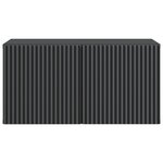 vidaXL Meuble TV mural 59 5 x 31 x 30 cm Noir Bois d'ingénierie