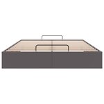 vidaXL Cadre de lit ottoman sans matelas gris 140x200 cm similicuir