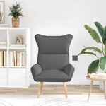 vidaXL Fauteuil relaxant Gris foncé 69 x 74 x 93 cm tissu