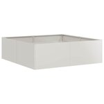 vidaXL Jardinière 100x100x30 cm acier inoxydable