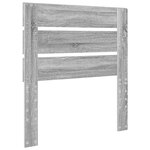 vidaXL Tête de lit Gris Sonoma 80 cm Bois d'ingénierie
