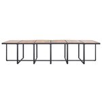 vidaXL Salon de jardin 17 Pièces avec coussins Résine tressée Noir