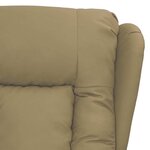 vidaXL Fauteuil de massage Cappuccino Similicuir