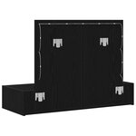 vidaXL Table de Toilette Noir 100 x 40 x 70 cm Bois d'ingénierie