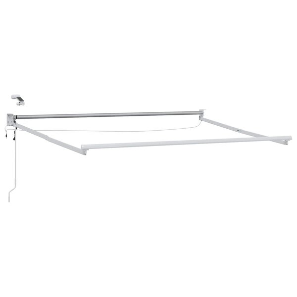vidaXL Cadre de store rétractable électrique Blanc 3 5 x 2 5 m