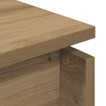 vidaXL Table basse chêne artisanal 68x50x38 cm bois d'ingénierie