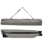 vidaXL Lit de camping pliant Gris Tissu Oxford
